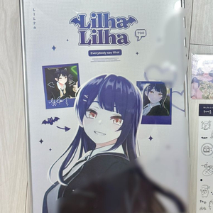 이세계아이돌 이세돌 릴파 생일카페 포스터