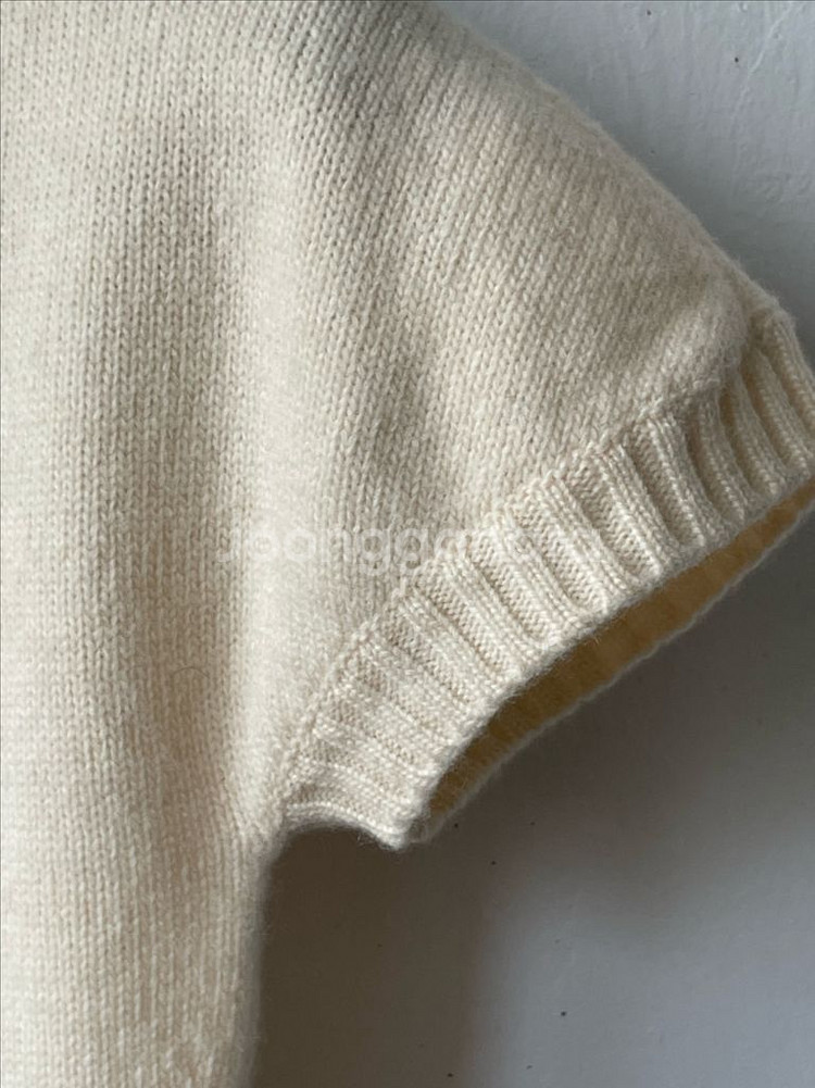 명품 블루마린 터틀넥 니트 크림 새상품--6