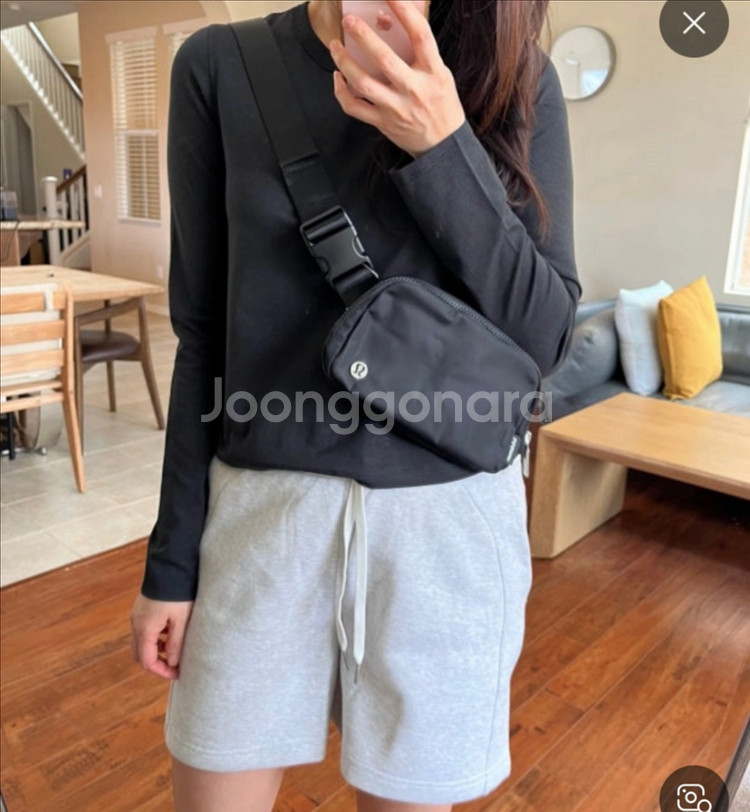 룰루레몬 에브리웨어 벨트백 1L 블랙 골프백 힙색 미니--0
