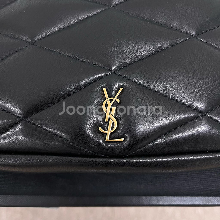 생로랑 램스킨 다이아 퀄팅 쉐이드 호보백 가방--6