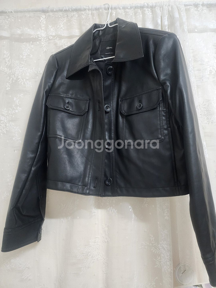 [의류] 로엠 셔츠형 레더 자켓(인조)--0