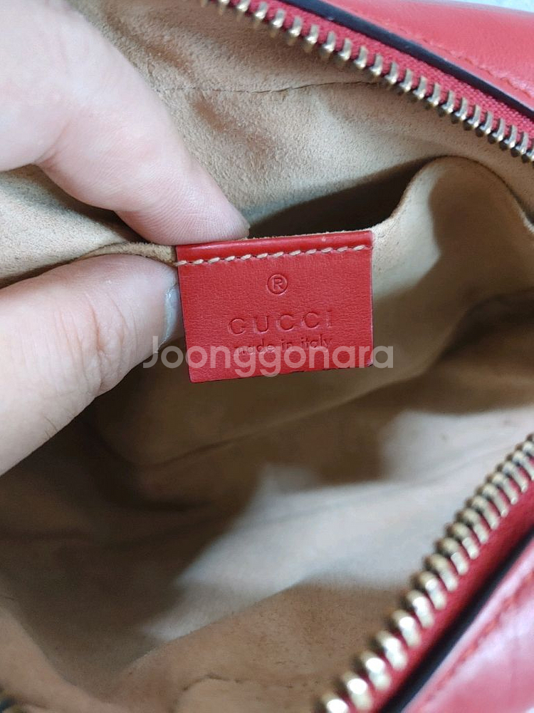 정품 구찌 GG 마몽 마몬트 마틀라세 미니 카메라백--8
