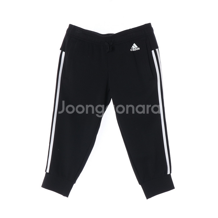 (새상품)[S]아디다스 블랙 삼선 쇼츠 반바지 7부바지--0