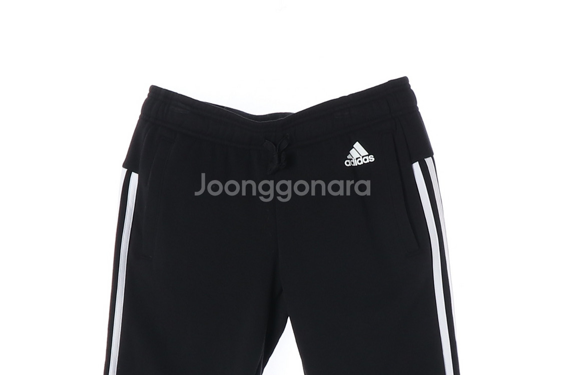 (새상품)[S]아디다스 블랙 삼선 쇼츠 반바지 7부바지--1