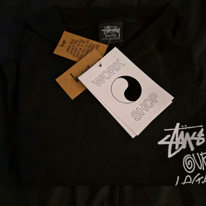 스투시 X 아워레가시 블랙 XL 반팔티 판매 (새상품,