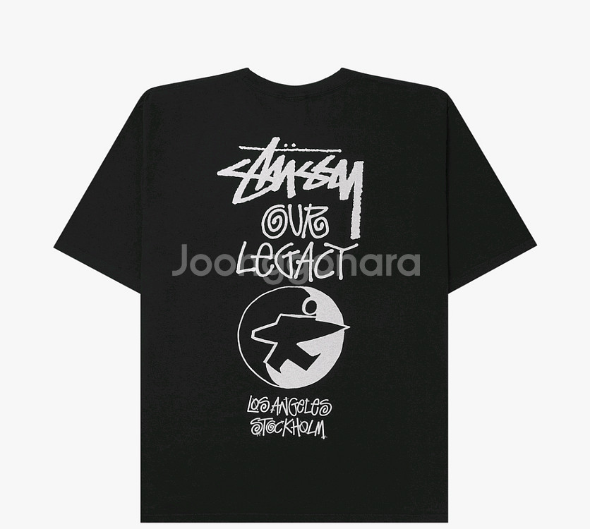 스투시 X 아워레가시 블랙 XL 반팔티 판매 (새상품,--3