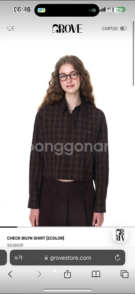 GROVE CHECK BILYN SHIRT--0