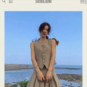 서쿠키 시애틀 카키 베스트