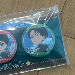 진격의거인 진격중학교 진격!거인중학교 리바이 캔뱃지