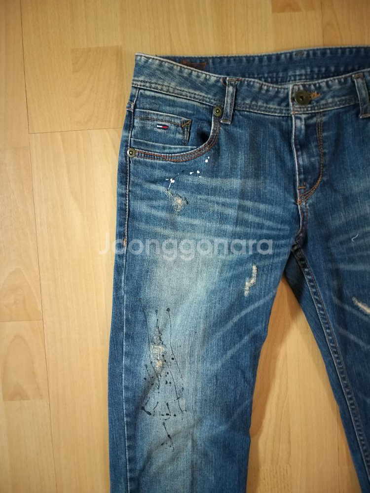 여성 타미힐피거데님 일자청바지 (사방스판29)--1