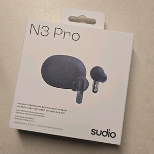 [미개봉][팝니다] Sudio N3 pro 블랙 이어폰