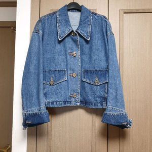 마인 데님 크롭 자켓