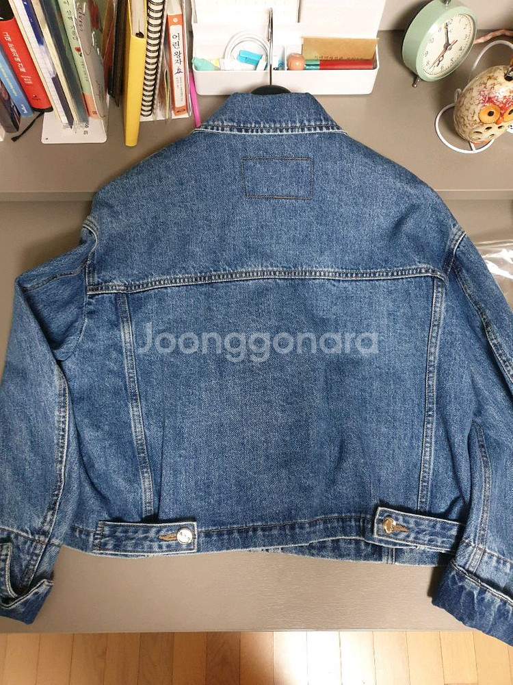 마인 데님 크롭 자켓--5