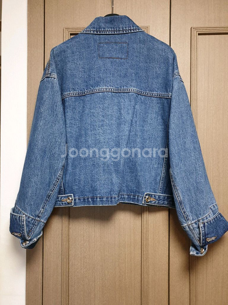 마인 데님 크롭 자켓--2