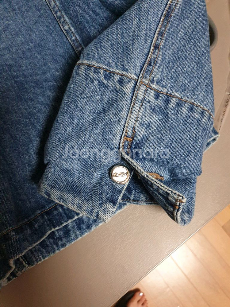 마인 데님 크롭 자켓--7