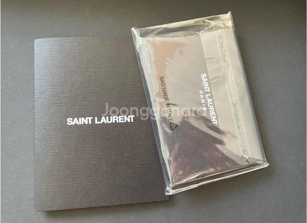 정품)생로랑 마틀라세 뉴미듐 클러치백--9