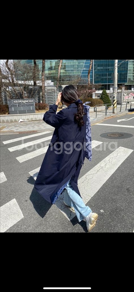 원피스 트렌치코트 트렌치자켓 팝니다 (아이보리, 네이비--5