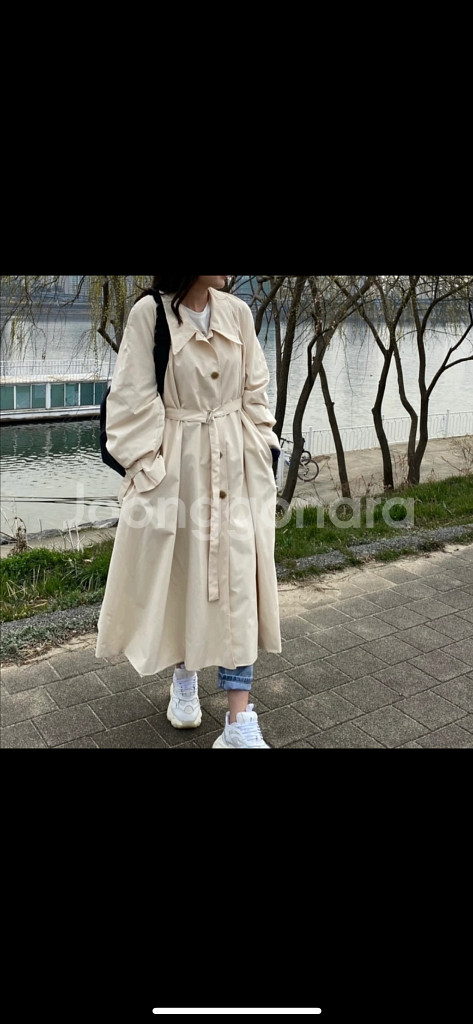 원피스 트렌치코트 트렌치자켓 팝니다 (아이보리, 네이비--2
