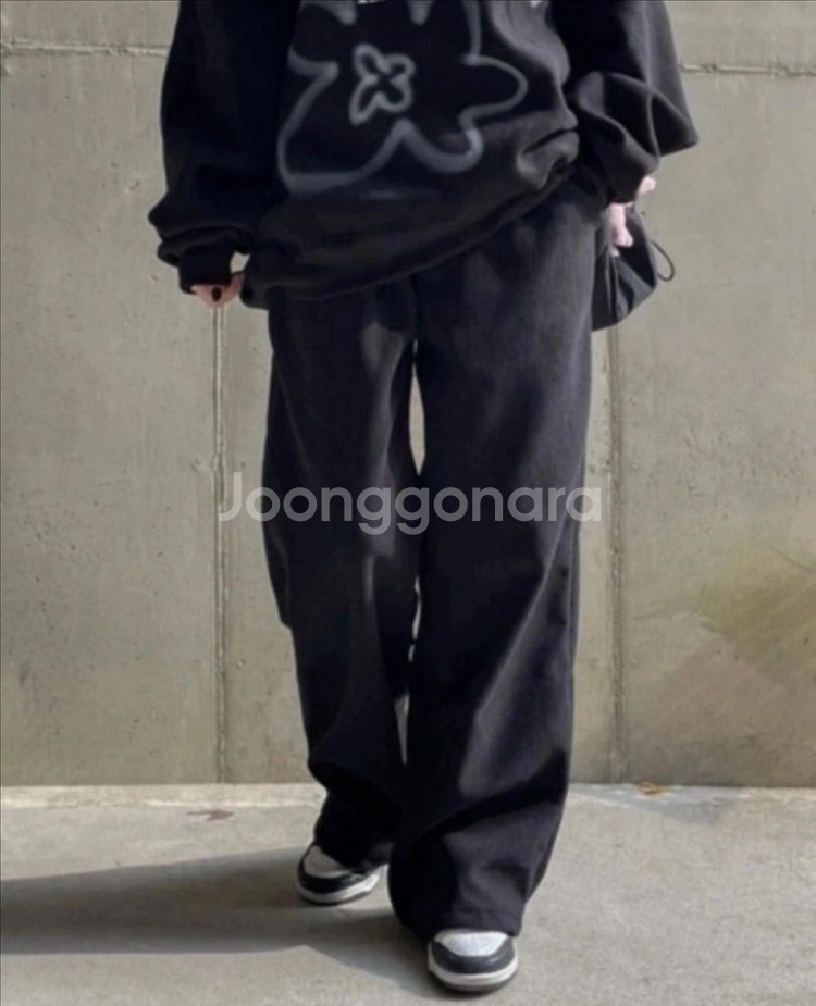 남녀공용 골덴 기모 와이드팬츠 Long 3개 일괄--3