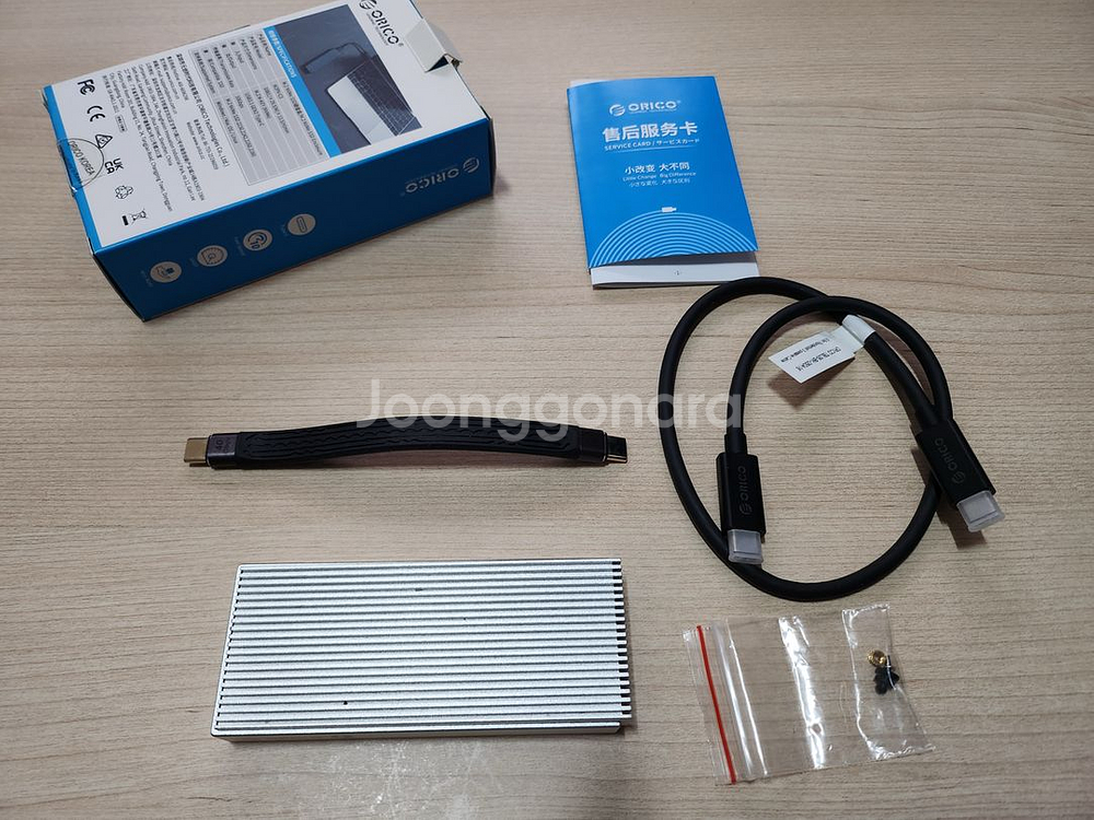 오리코 썬더볼트3 40gb NVME SSD 케이스, 인--0