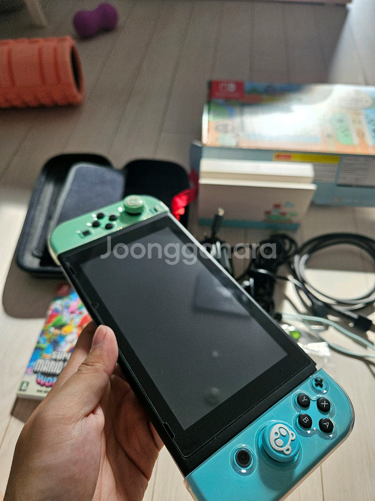 닌텐도 스위치 동물의숲 에디션 풀박스, 악세사리, 칩--1