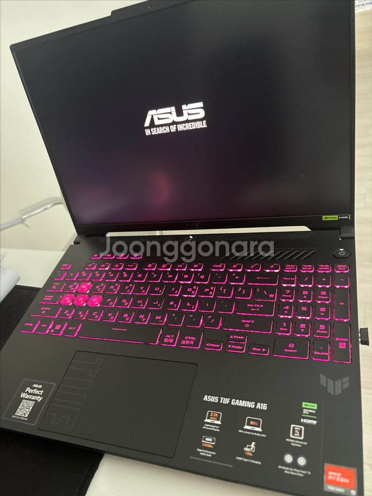 ASUS TUF Gaming A16 노트북 팝니다--0