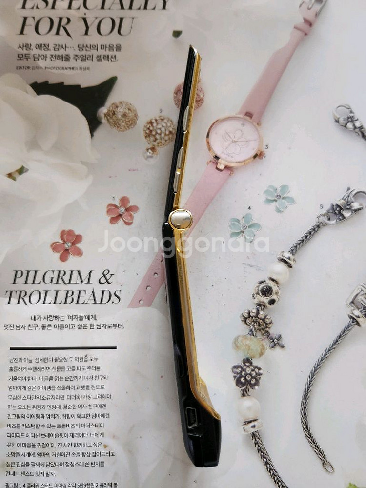 올드폰 모토로라 ms500w 레이저룩 골드블랙--7