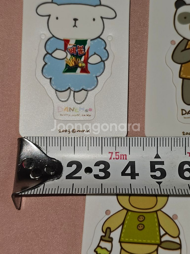 희귀 고전문구 오리온 단추빠뽈 과자 책갈피 5종 일괄--2