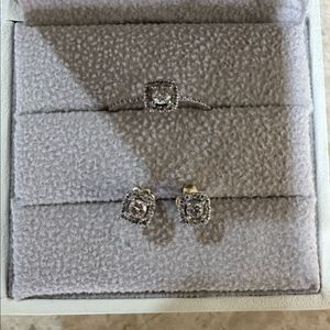 14k 다이아 반지.귀걸이