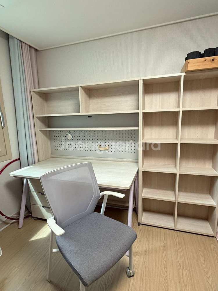 일룸 로이 책상(서랍x), 책장 + 시디즈 서울대의자--7