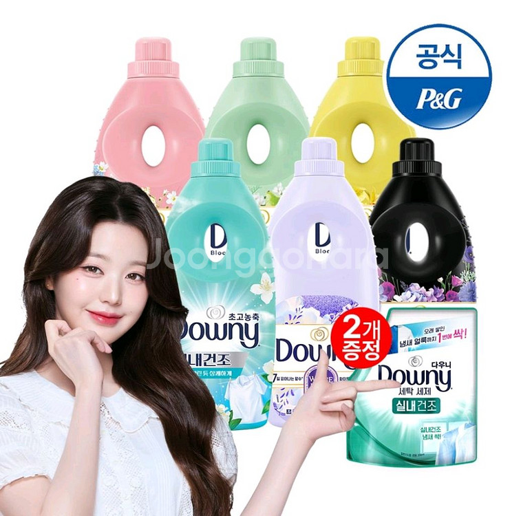 다우니 섬유유연제 1Lx 6 향수컬렉션/실내건조/탈취파--0