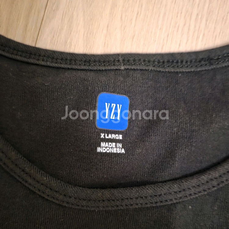 (새상품) 이지 갭 발렌시아가 루즈탑 탱크 블랙 XL--2