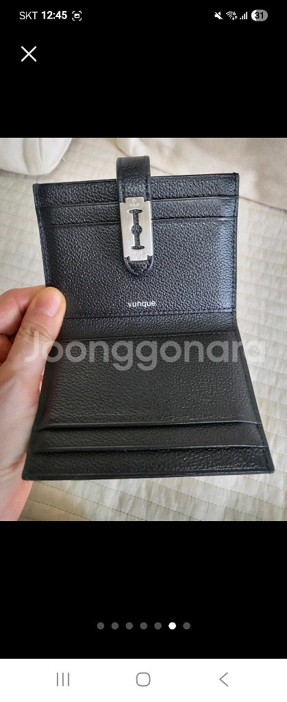 분크 맥파이 카드지갑 블랙(정가65000원)--2
