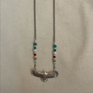 silver egle navaho nacklace