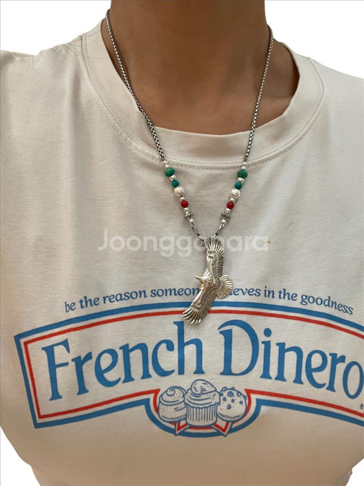 silver egle navaho nacklace--6