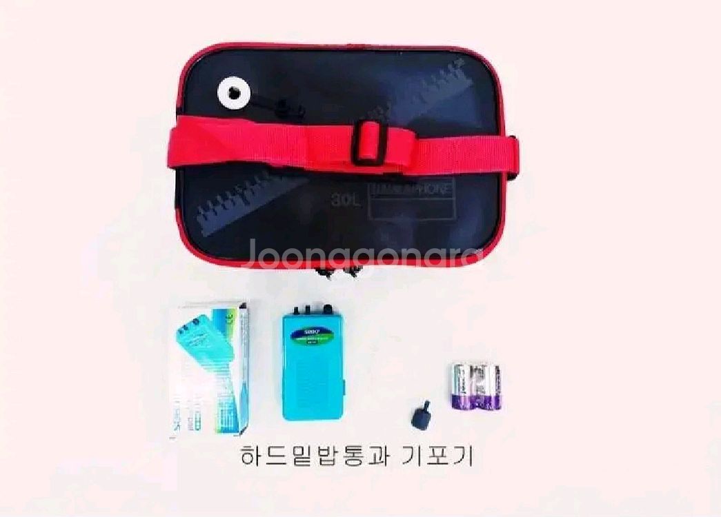 하드밑밥통겸살림통30cm+기포기(베터리2개포함)--0