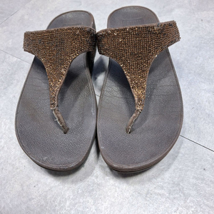 핏플랍 웨지 슬리퍼 통굽 샌들4cm(245)