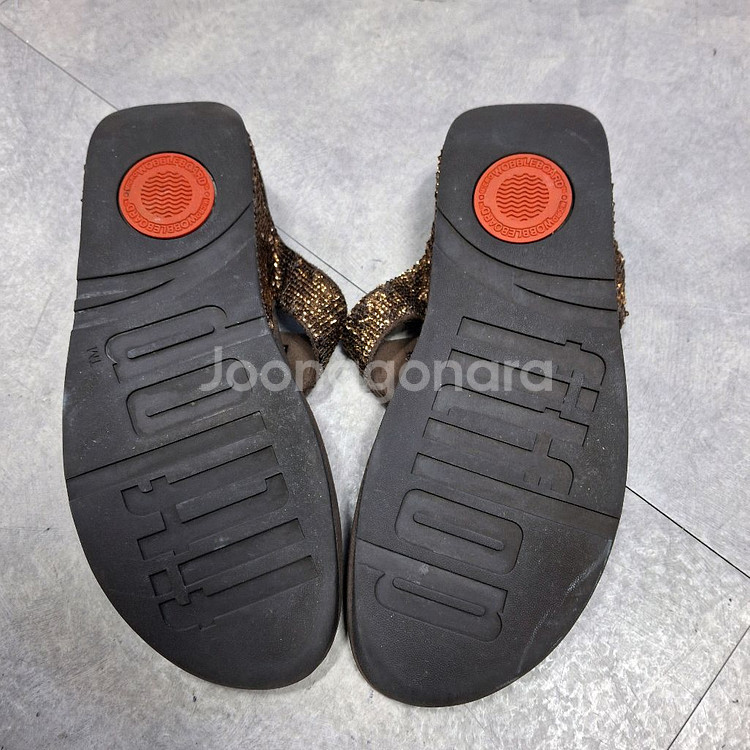 핏플랍 웨지 슬리퍼 통굽 샌들4cm(245)--2