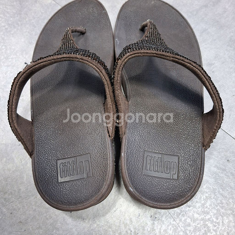 핏플랍 웨지 슬리퍼 통굽 샌들4cm(245)--1