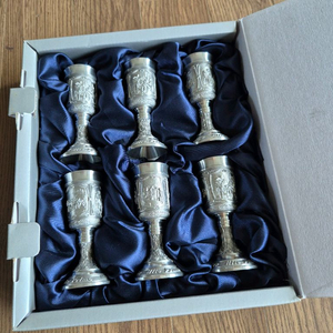 주석잔 셋트 6개 새상품