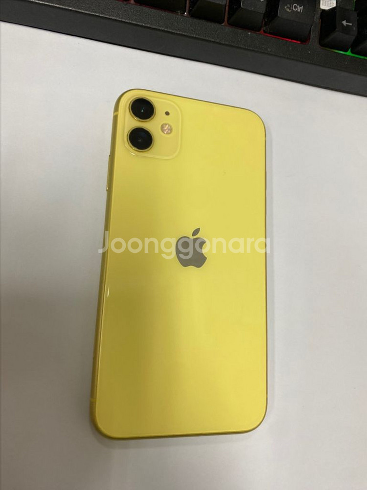 아이폰11 옐로우 액정SS급 64G 배터리100%--0