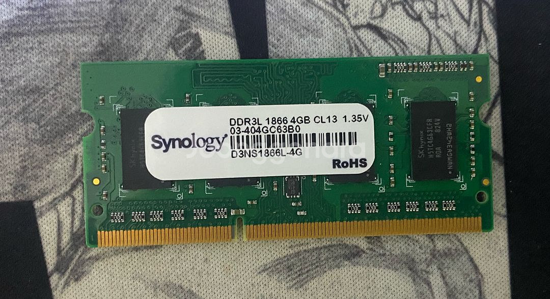 시놀로지 정품 램 4gb & 4포트/2포트 기가 랜카드--0