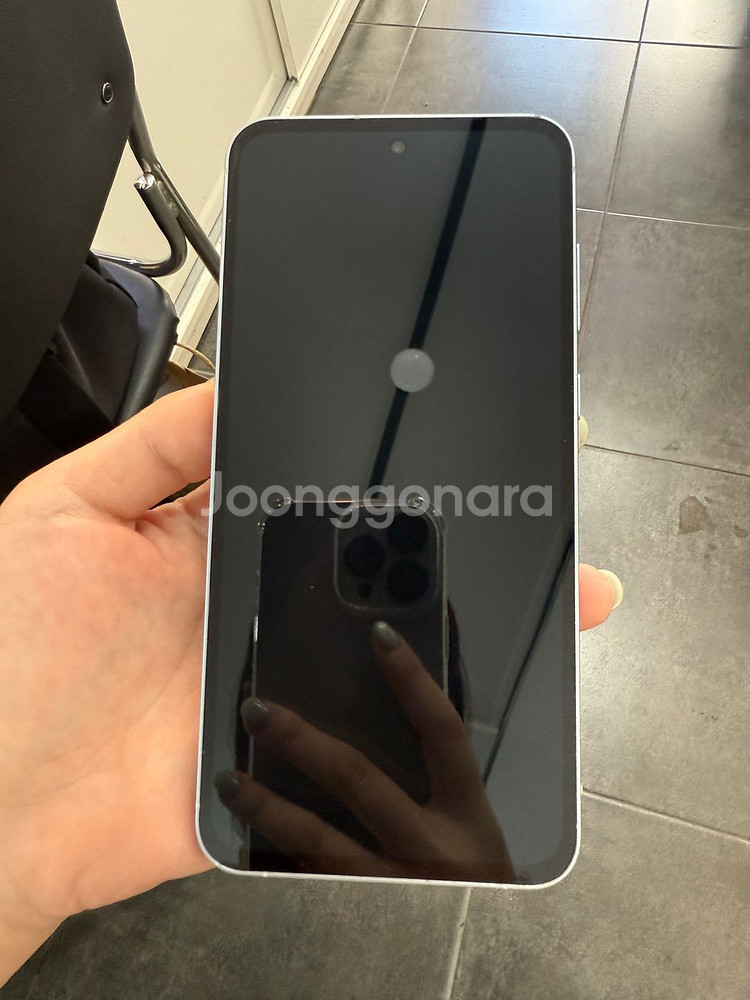 보증O)갤럭시퀀텀5 128GB 블루--1