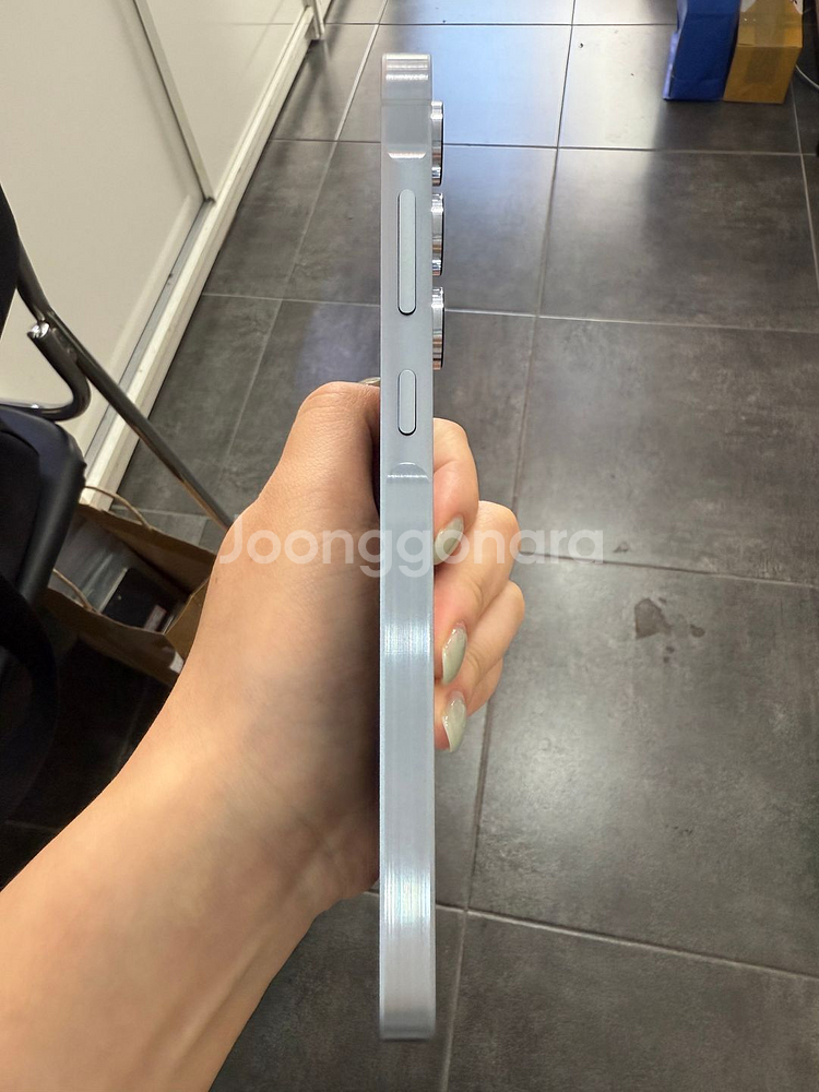 보증O)갤럭시퀀텀5 128GB 블루--5