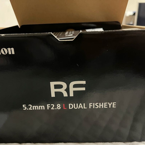 캐논 rf 5.2mm f2.8L 듀얼 피쉬아이 렌즈