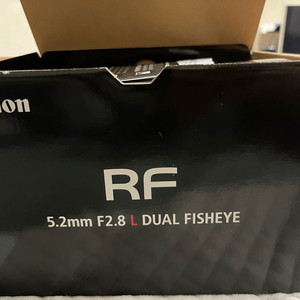 캐논 rf 5.2mm f2.8L 듀얼 피쉬아이 렌즈