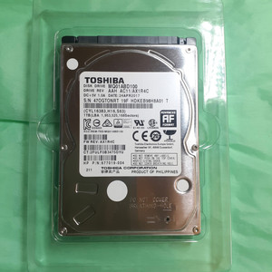 미사용급 노트북하드 도시바 HDD 1TB 2.5인치