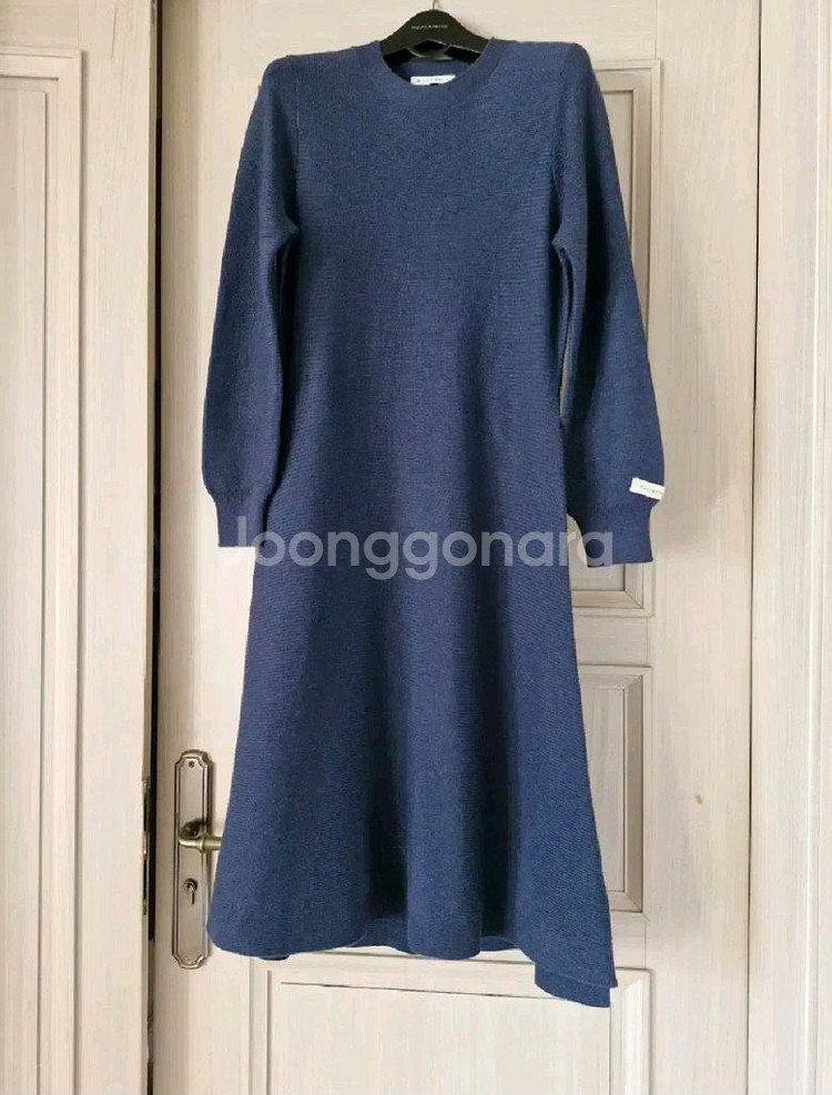 네이비 니트 원피스 S--0