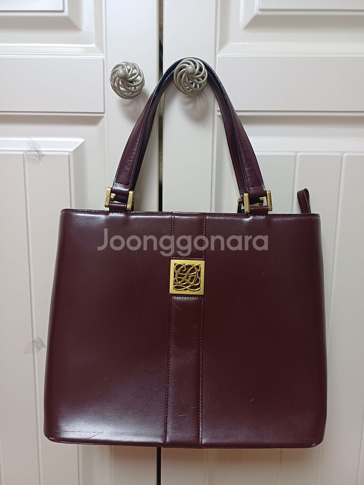 루이가또즈 버건디 토트백--0