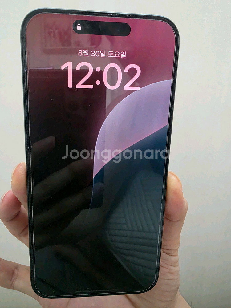 아이폰15프로맥스 256기가 블랙티타늄--1